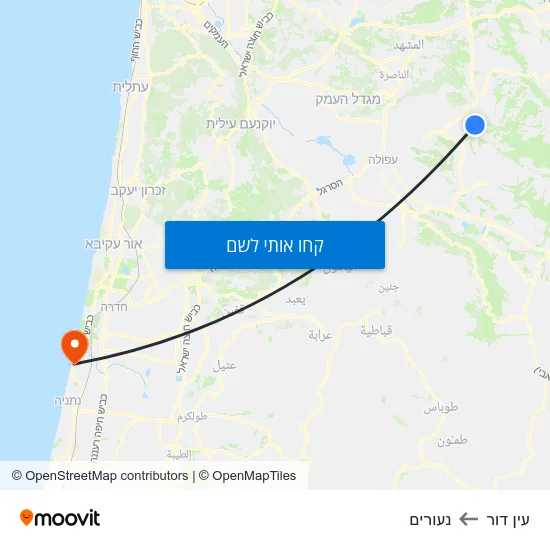 מפת עין דור לנעורים