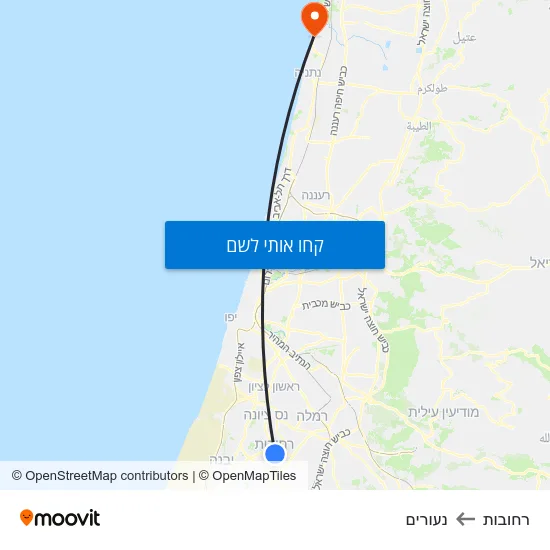 מפת רחובות לנעורים