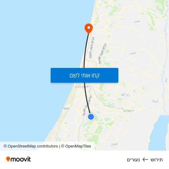 מפת תירוש לנעורים