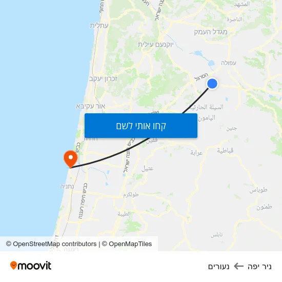 מפת ניר יפה לנעורים