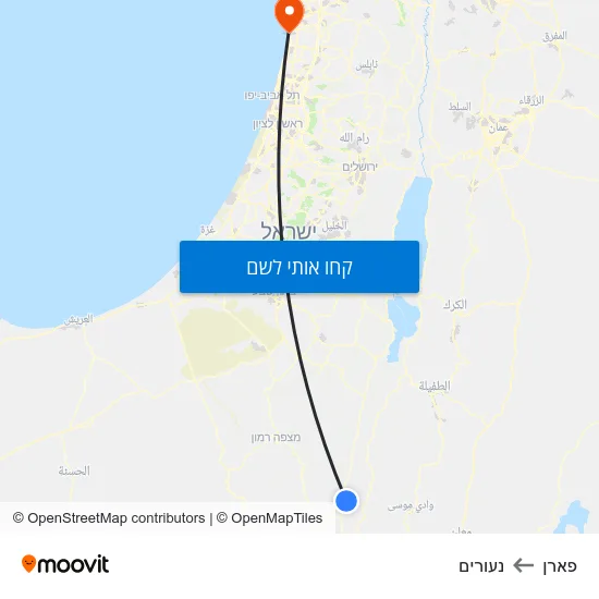 מפת פארן לנעורים