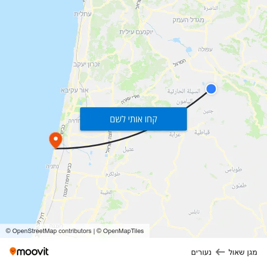 מפת מגן שאול לנעורים