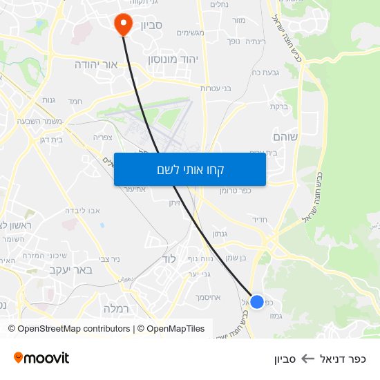 מפת כפר דניאל לסביון