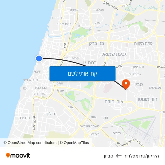 מפת הירקון/טרומפלדור לסביון