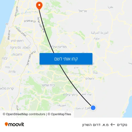 מפת נוקדים למ.א. דרום השרון