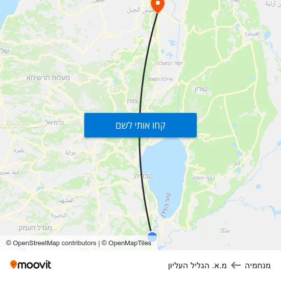 מפת מנחמיה למ.א. הגליל העליון