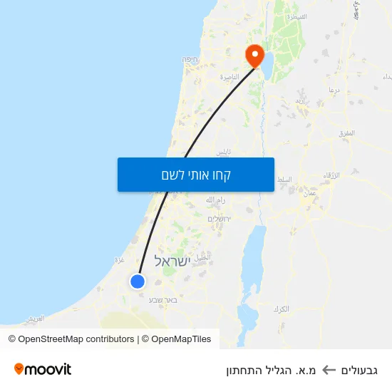 מפת גבעולים למ.א. הגליל התחתון