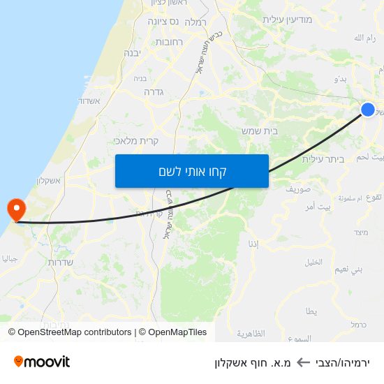 מפת ירמיהו/הצבי למ.א. חוף אשקלון
