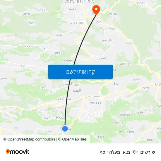 מפת שורשים למ.א. מעלה יוסף