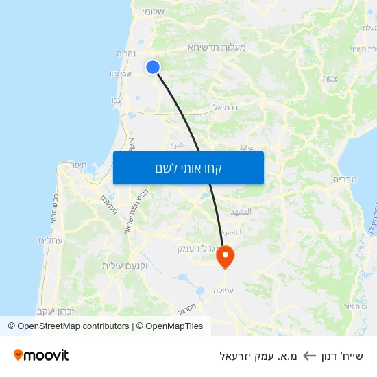 מפת שייח' דנון למ.א. עמק יזרעאל
