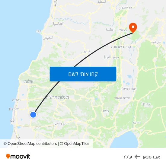 מפת אבו סנאן לע'ג'ר