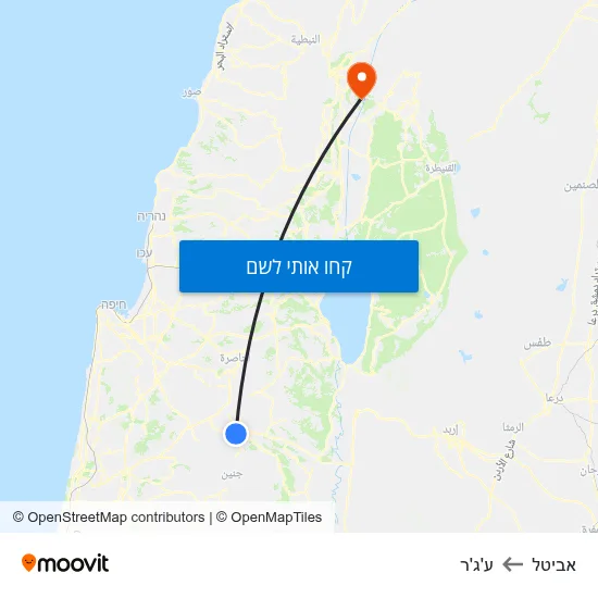 מפת אביטל לע'ג'ר