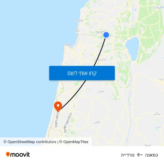 מפת כמאנה לנורדייה