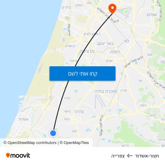 מפת חצור-אשדוד לצפרייה
