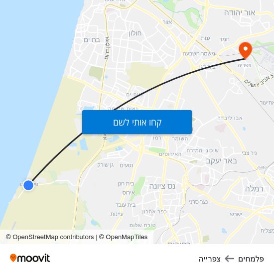 מפת פלמחים לצפרייה