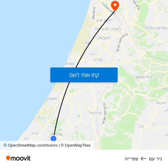 מפת ניר עם לצפרייה