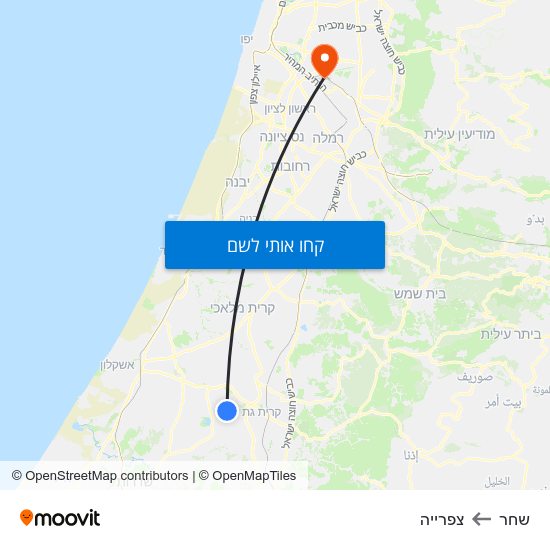 מפת שחר לצפרייה