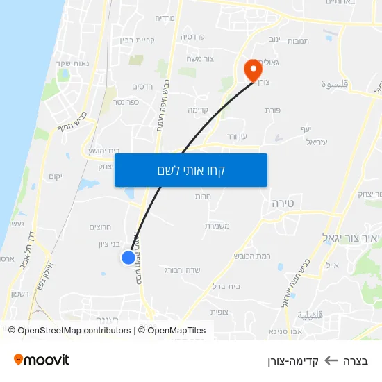 מפת בצרה לקדימה-צורן