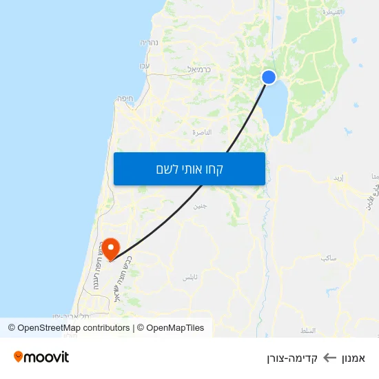 מפת אמנון לקדימה-צורן