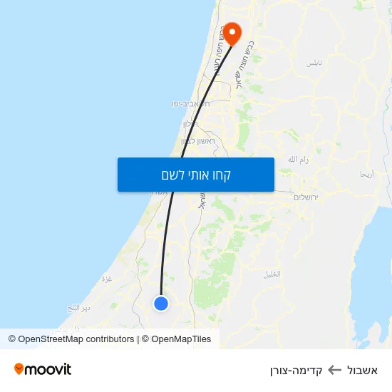 מפת אשבול לקדימה-צורן