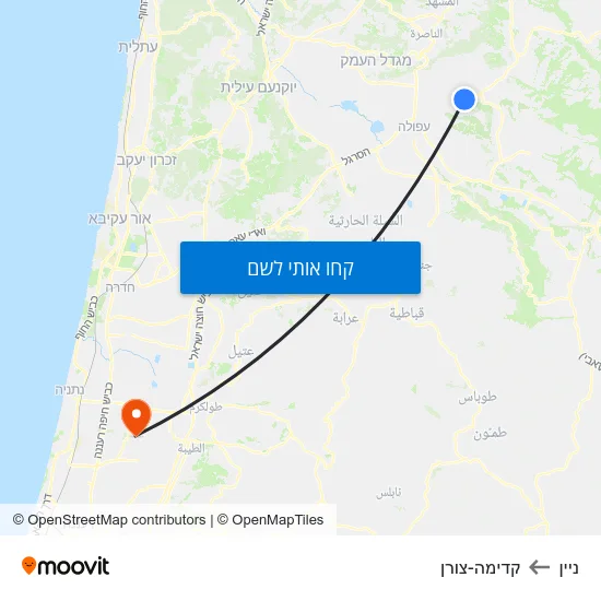 מפת ניין לקדימה-צורן