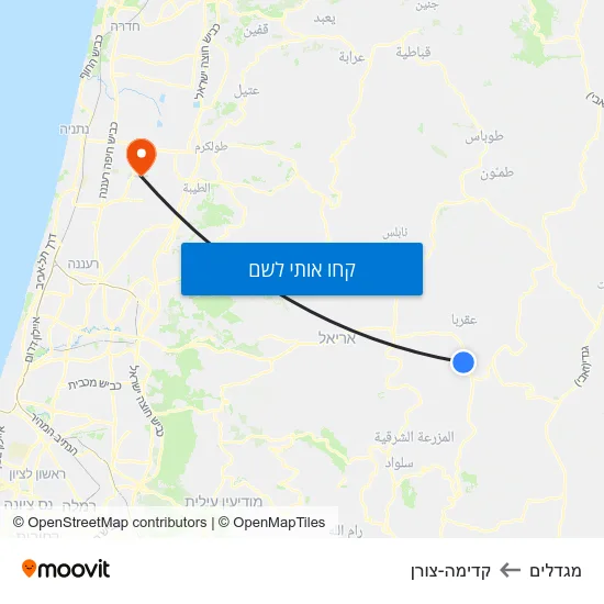 מפת מגדלים לקדימה-צורן