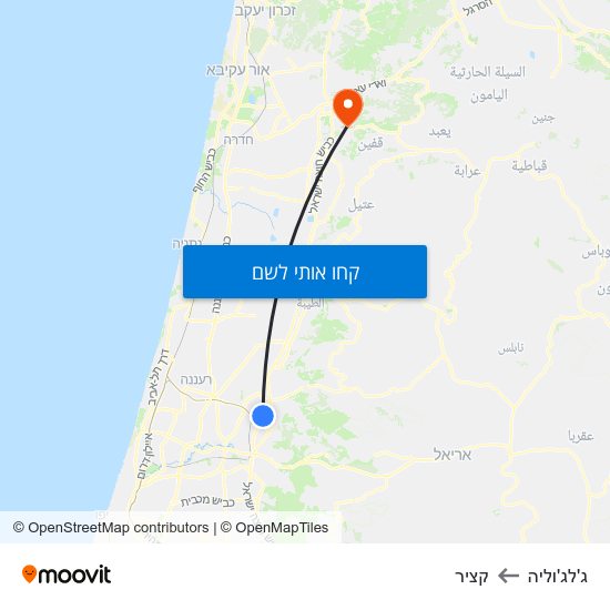 מפת ג'לג'וליה לקציר