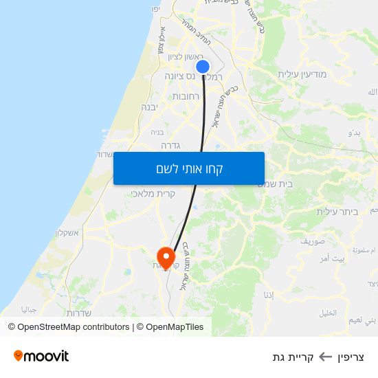 מפת צריפין לצריפין