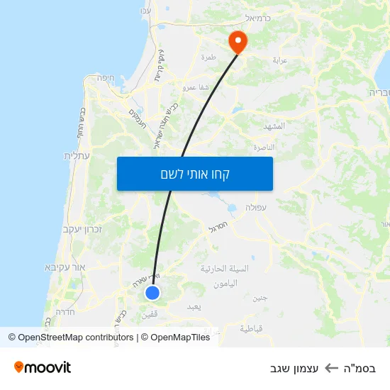 מפת בסמ"ה לעצמון שגב