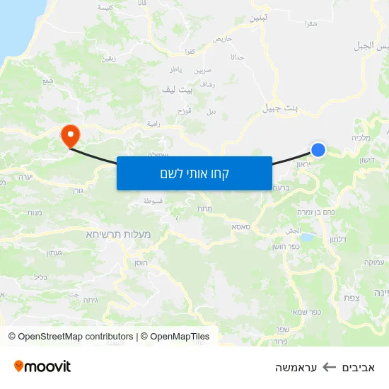 מפת אביבים לעראמשה