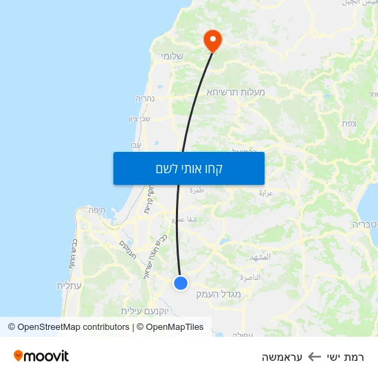 מפת רמת ישי לעראמשה