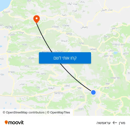 מפת מורן לעראמשה