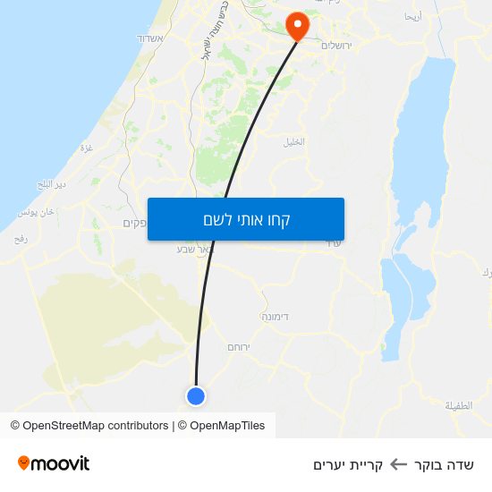 מפת שדה בוקר לקריית יערים