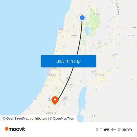 מפת ריחאנייה לשומרייה