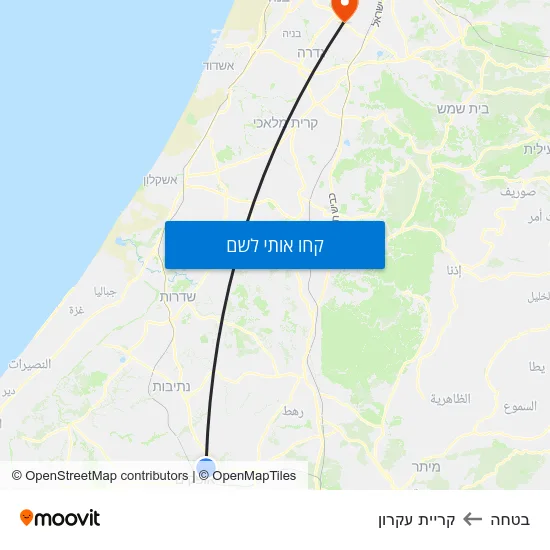 מפת בטחה לקריית עקרון