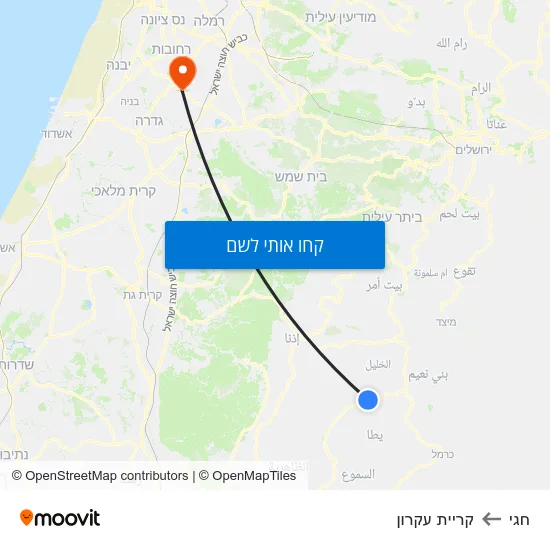 מפת חגי לקריית עקרון