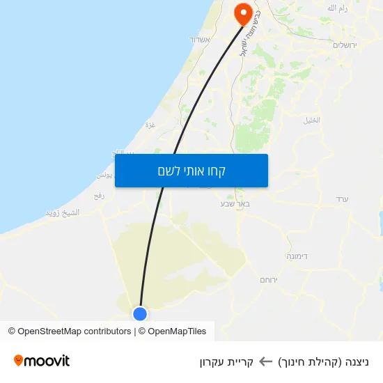 מפת ניצנה (קהילת חינוך) לקריית עקרון