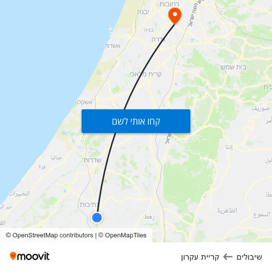 מפת שיבולים לקריית עקרון