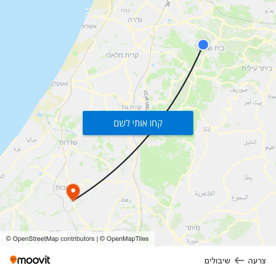 מפת צרעה לשיבולים