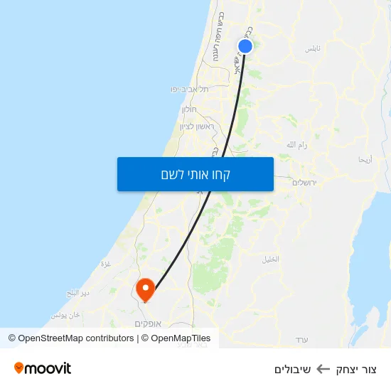 מפת צור יצחק לשיבולים