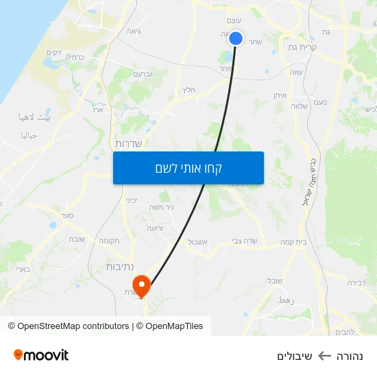 מפת נהורה לשיבולים