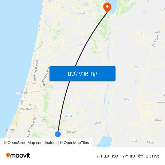 מפת איתנים לפורייה - כפר עבודה