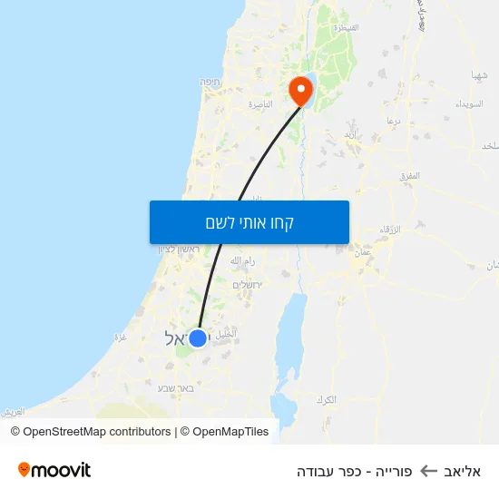 מפת אליאב לפורייה - כפר עבודה