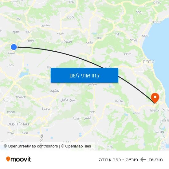 מפת מורשת לפורייה - כפר עבודה