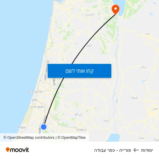 מפת יסודות לפורייה - כפר עבודה