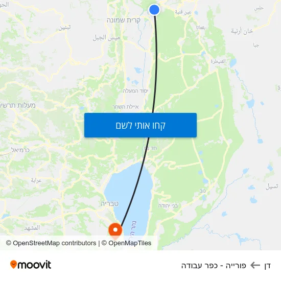 מפת דן לפורייה - כפר עבודה