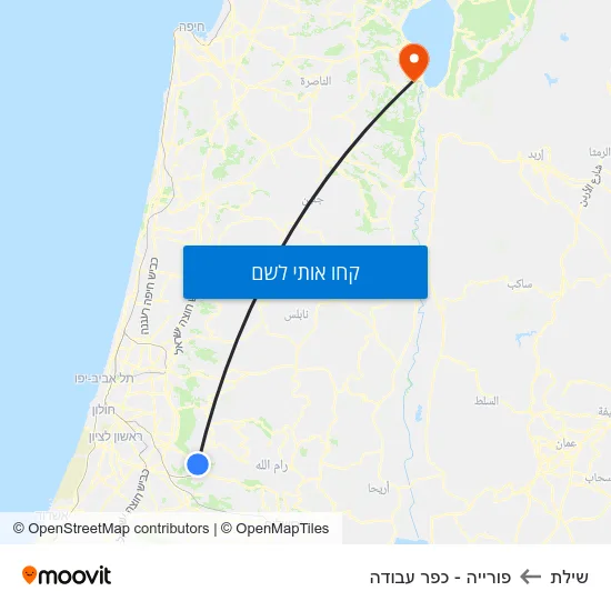 מפת שילת לפורייה - כפר עבודה