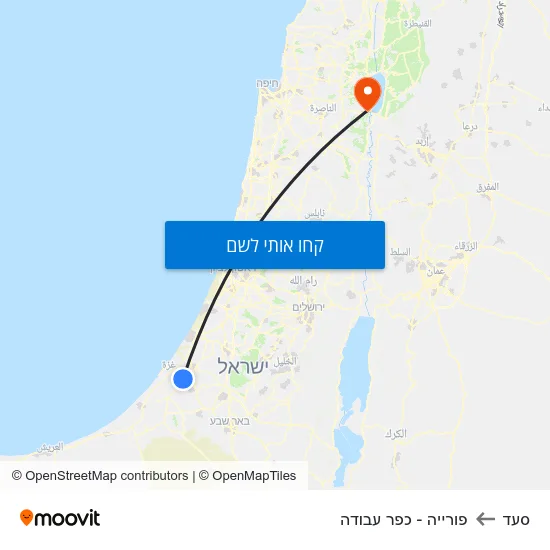 מפת סעד לפורייה - כפר עבודה