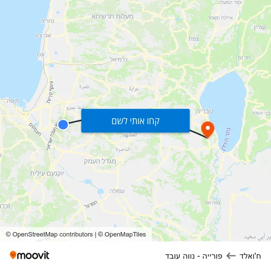 מפת ח'ואלד לפורייה - נווה עובד