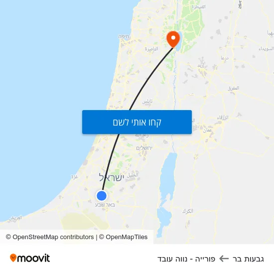 מפת גבעות בר לפורייה - נווה עובד